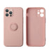 Soft Liquid Silicone Case With Stand Ring Holder For iPhone 13 Pro Max (6.7")