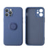 Soft Liquid Silicone Case With Stand Ring Holder For iPhone 13 Pro Max (6.7")
