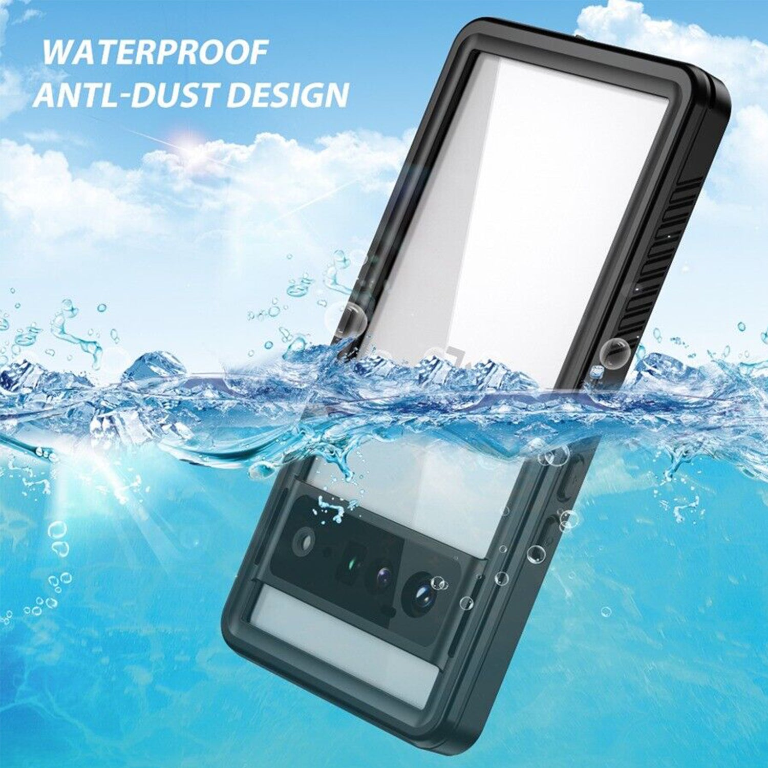 Waterproof case for Google Pixel 6 Pro-Black