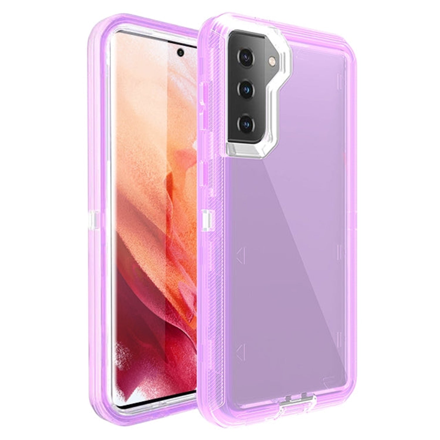 Samsung Galaxy S21 Transparent Full Protection Heavy Duty Case without Clip