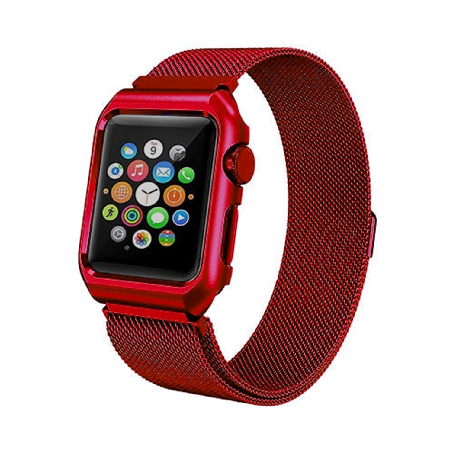 38mm Stainless Steel Wristband  for i-Watch Series 4/3/2/1  Milanese Loop with Strong Magnetic Closure Strap