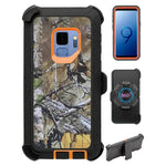 Design Heavy Duty Shock Reduction Case with Belt Clip (No Screen) for Galaxy S9