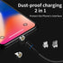 3 in 1 Multi Charging USB Nylon Cable Compatible with Most Smart Phones & Pads (3FT)