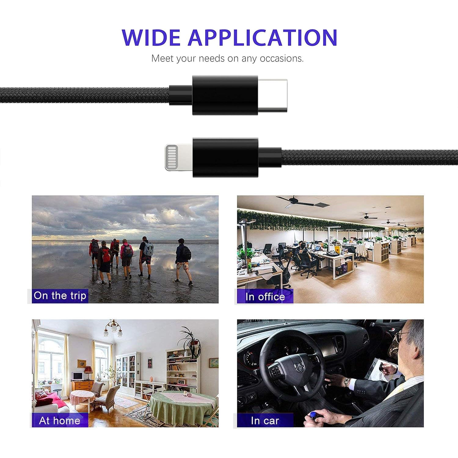 PD20w braid is suitable for iPhone fast charging cable iOS to type-C