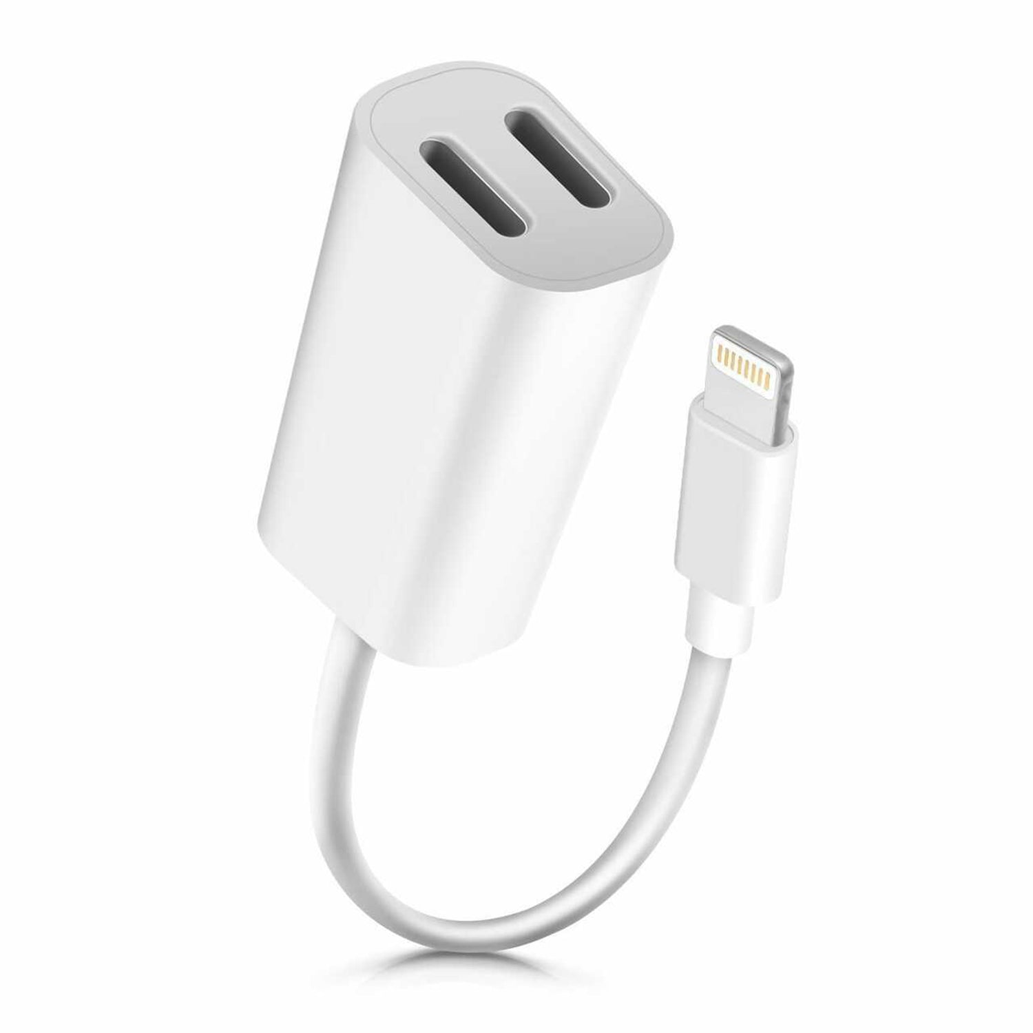 2 in 1 Double Lightning Adapter for iPhone 11/11 Pro /11 Pro Max/ Xs Max/ X / XS/ 8 / 7