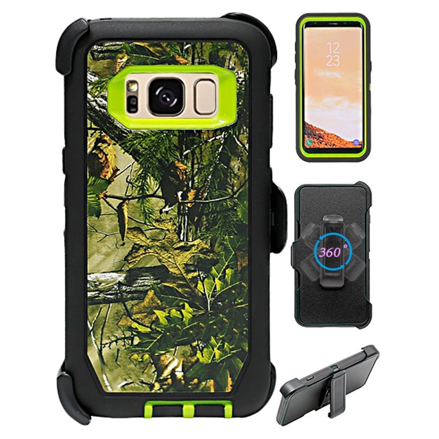 Galaxy S8 & Shock Reduction Case with Belt Clip (No Screen) Design Full body/Heavy Duty Protection Case