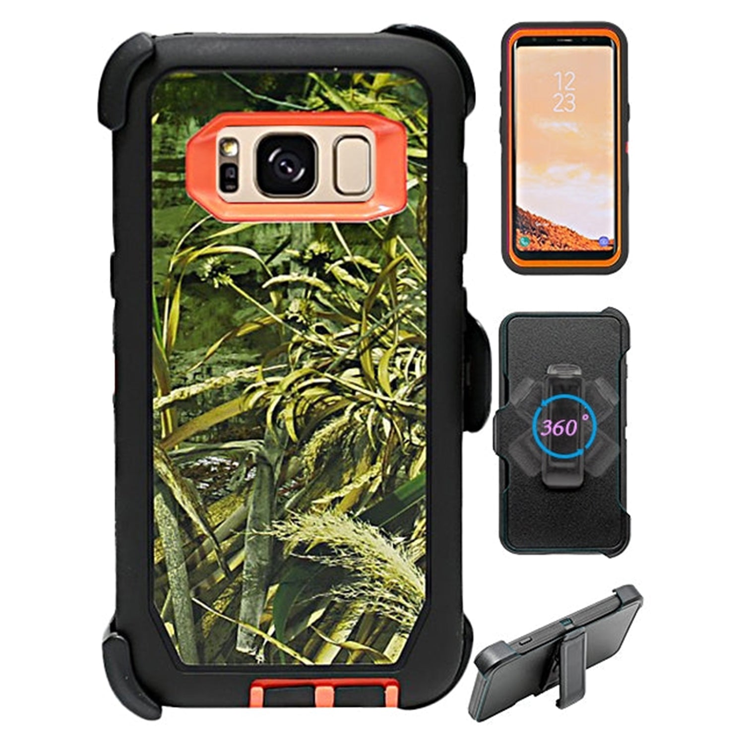 Galaxy S8 & Shock Reduction Case with Belt Clip (No Screen) Design Full body/Heavy Duty Protection Case