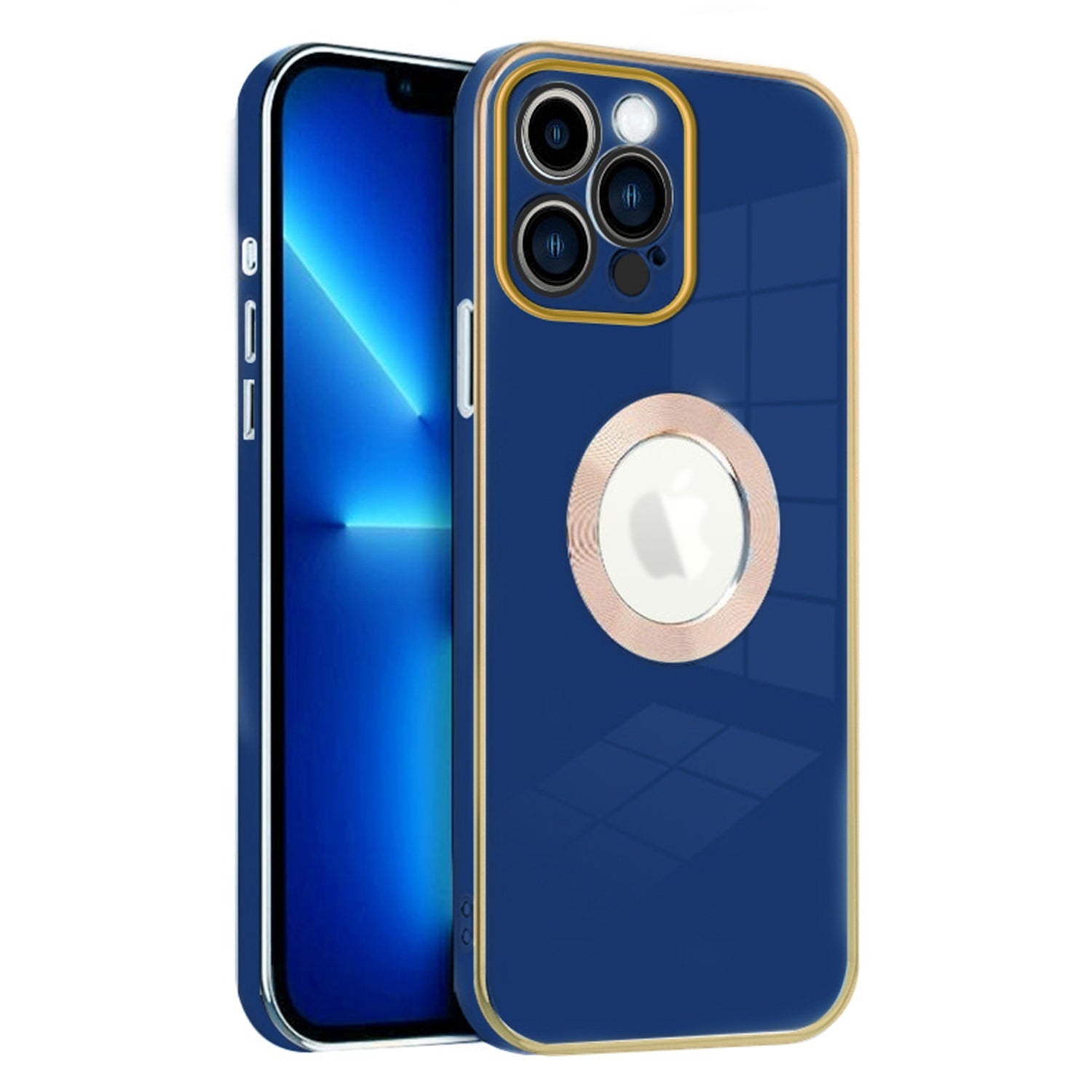 iPhone 13 Pro Max Electroplated logo hollow out color case