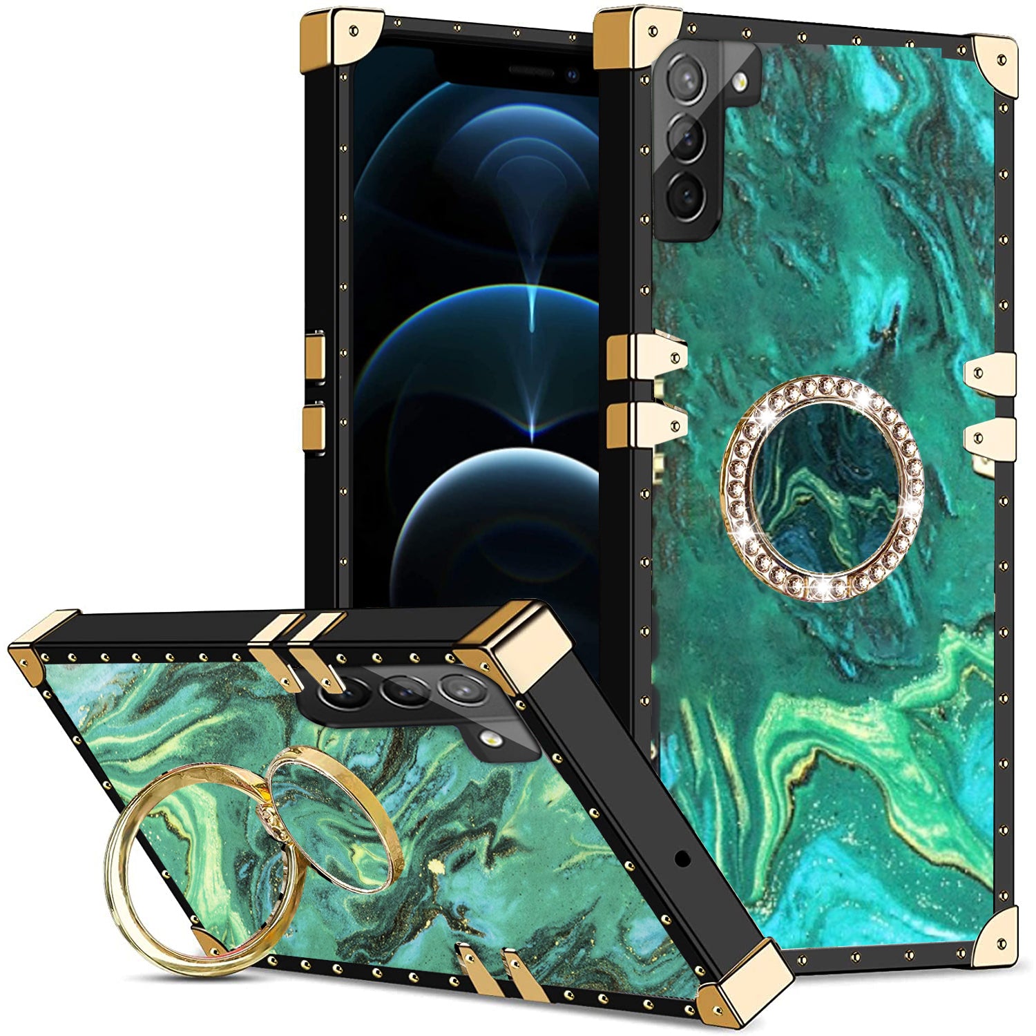 Samsung Galaxy S23 TPU luxury  fashion case with kickstand