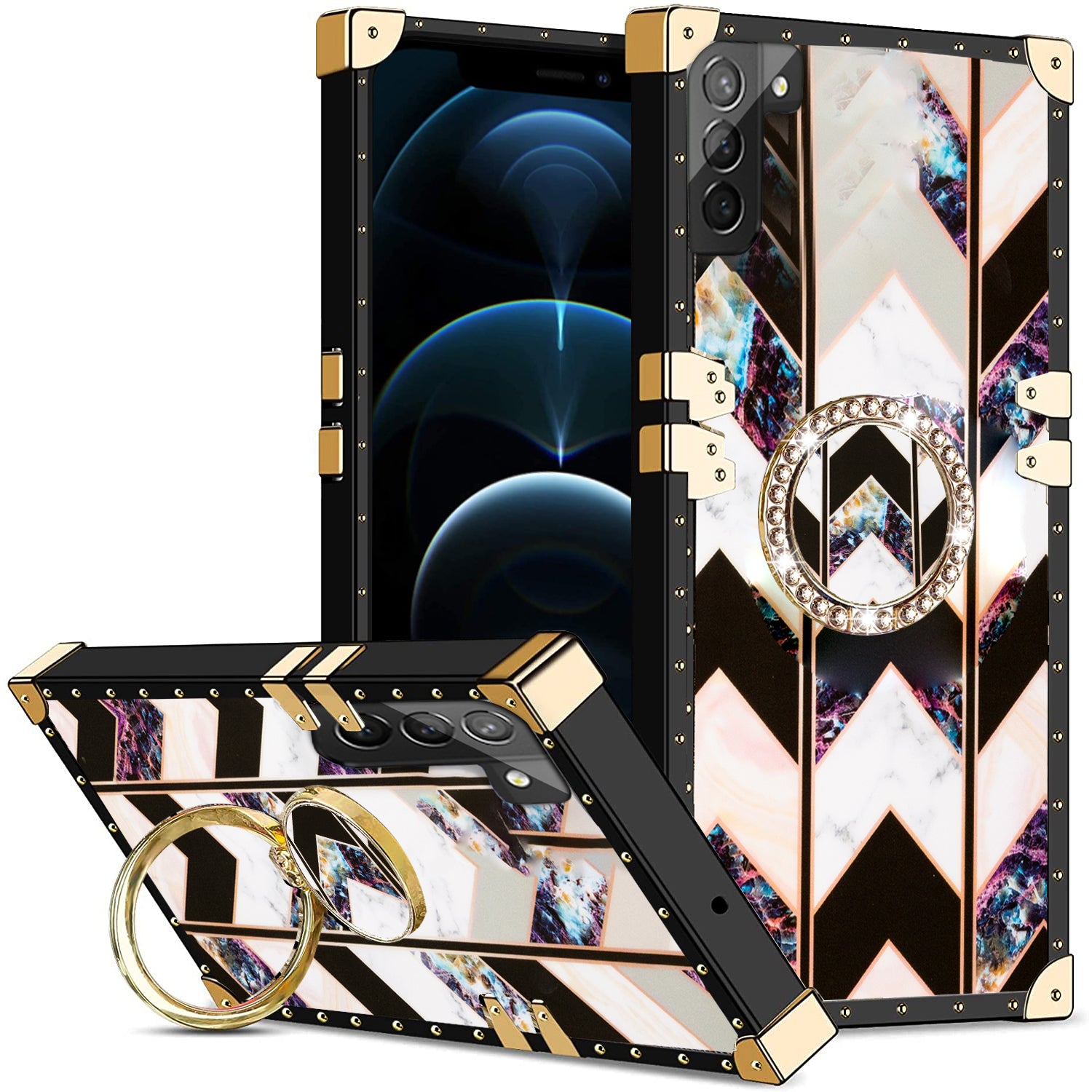 Samsung Galaxy S23 TPU luxury  fashion case with kickstand