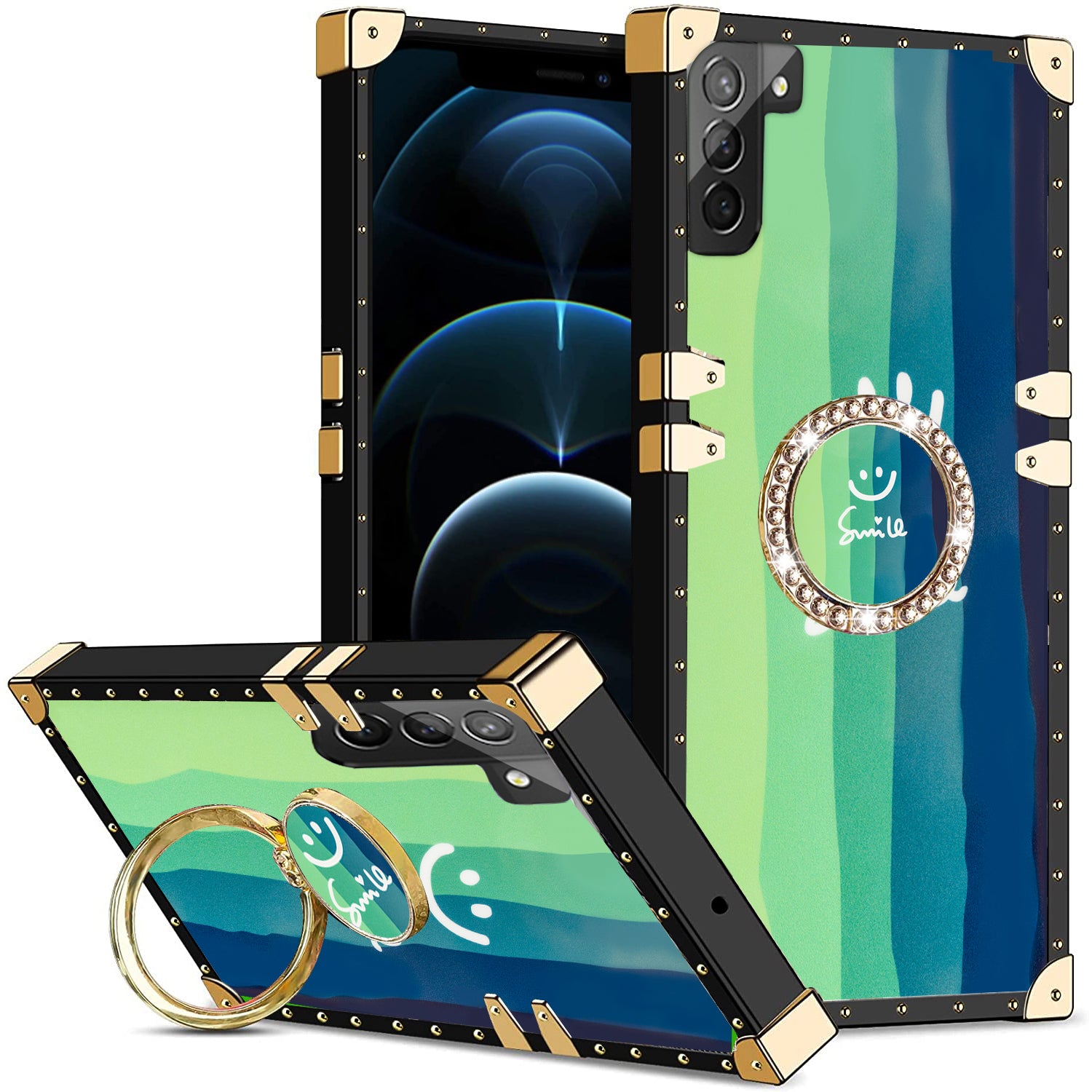 Samsung Galaxy S23 TPU luxury  fashion case with kickstand