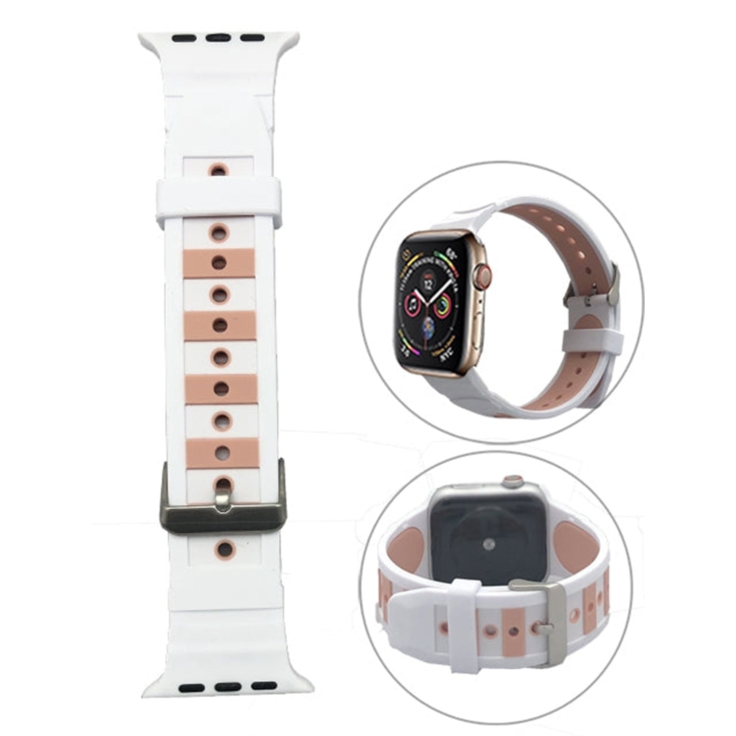 Embedded two colors replacement bands for Apple Watch 7/6/5/4/3/2/1(42MM/44MM/45MM)