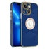 iPhone 14 Plus Electroplated logo hollow out color case