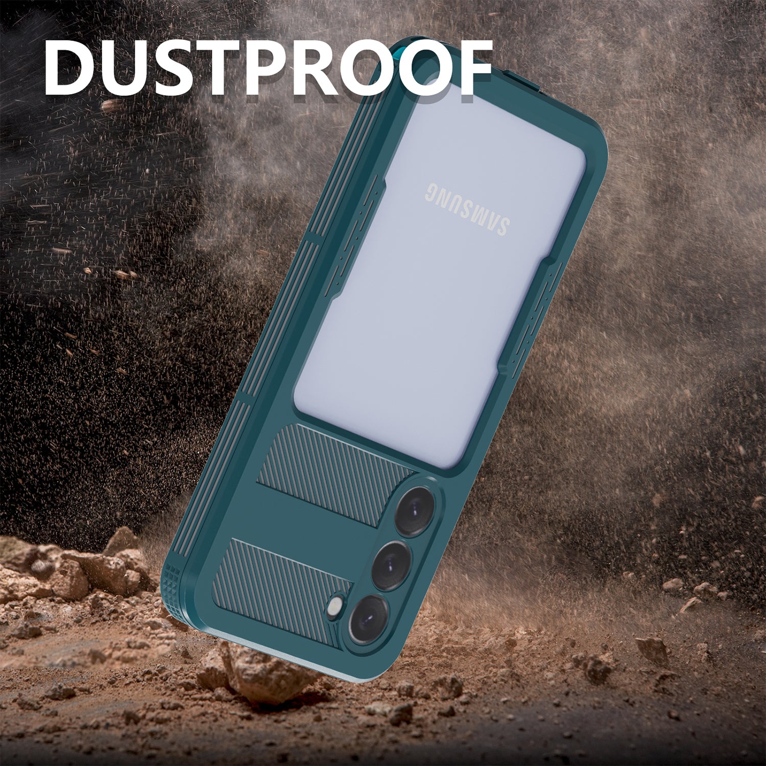 Samsung Galaxy S23 Plus 360 Full Protective Waterproof Case with Built-in Screen Fingerprint Protector