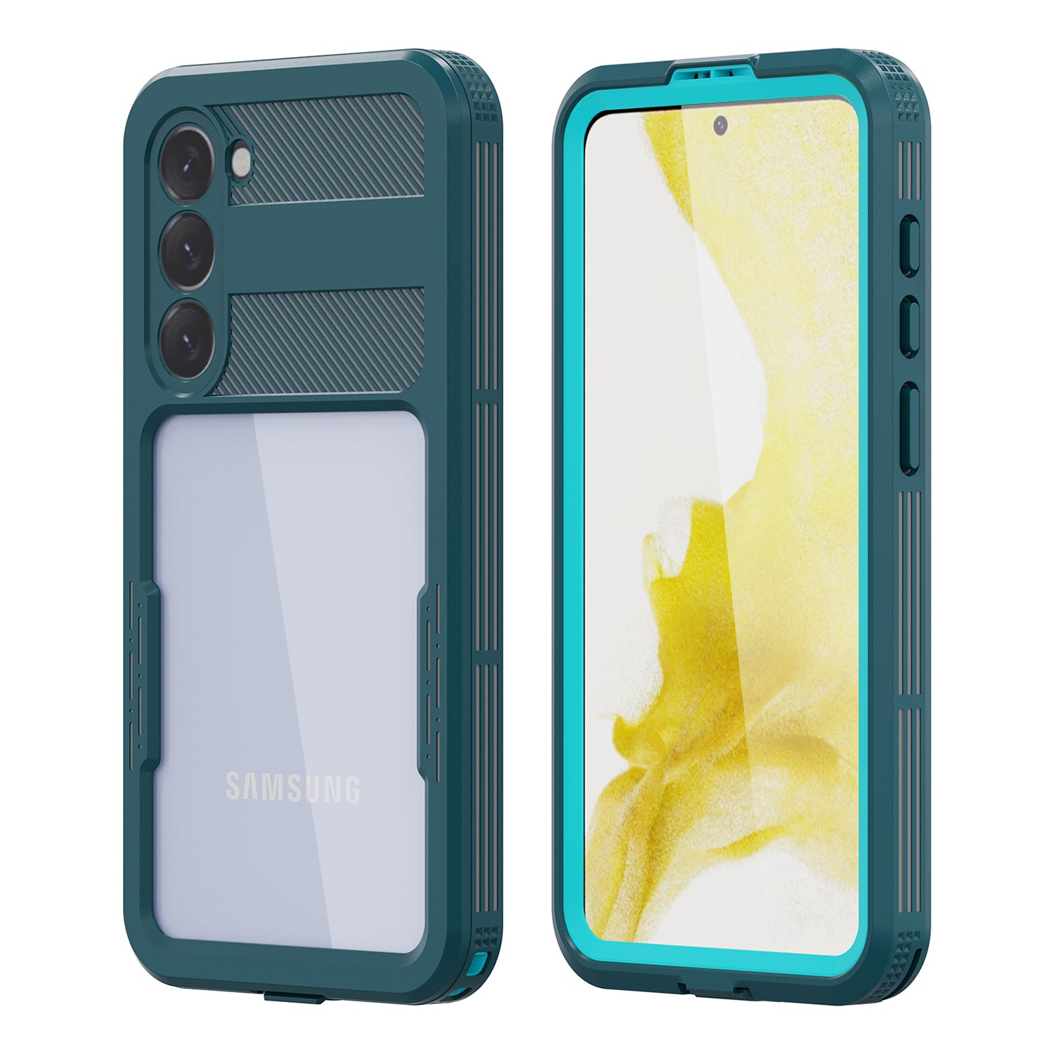 Samsung Galaxy S23 Plus 360 Full Protective Waterproof Case with Built-in Screen Fingerprint Protector