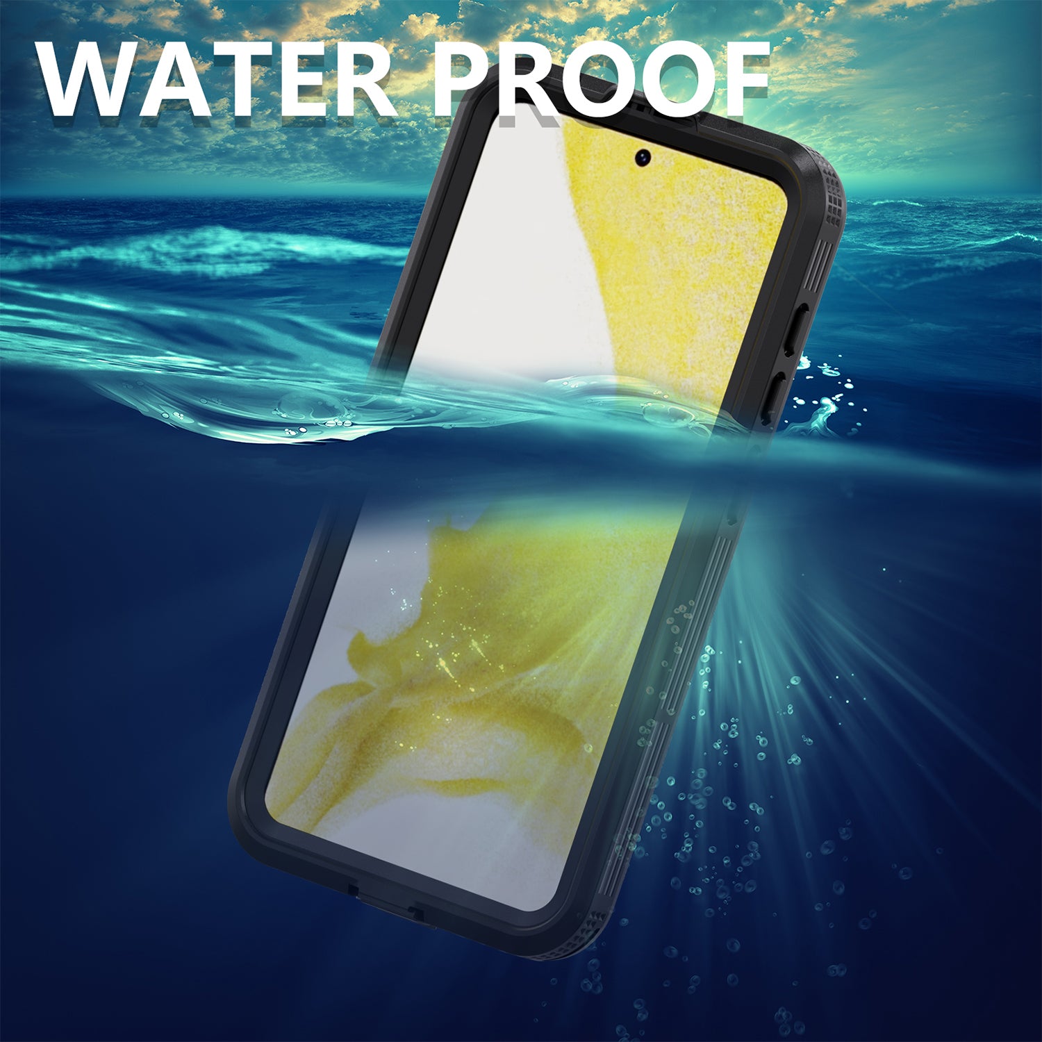 Samsung Galaxy S23 Plus 360 Full Protective Waterproof Case with Built-in Screen Fingerprint Protector
