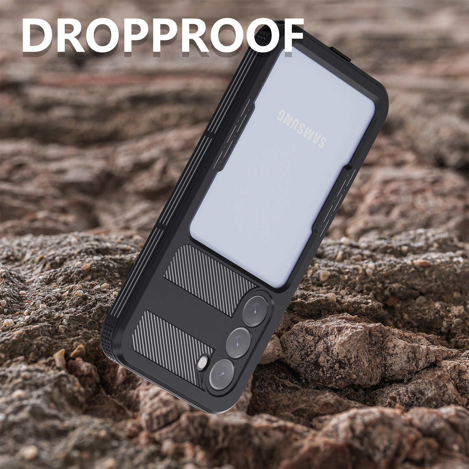 Samsung Galaxy S23 Plus 360 Full Protective Waterproof Case with Built-in Screen Fingerprint Protector