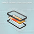 Apple iPhone 13 Mini (5.4") 360 Full Protective Waterproof Case with Built-in Screen Fingerprint Protector