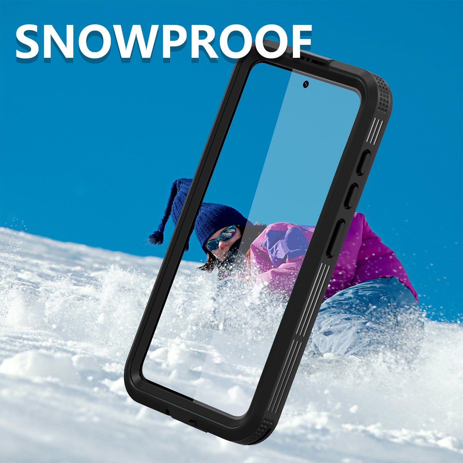 Samsung Galaxy S23,360 Full Protective Waterproof Case with Built-in Screen Fingerprint Protector