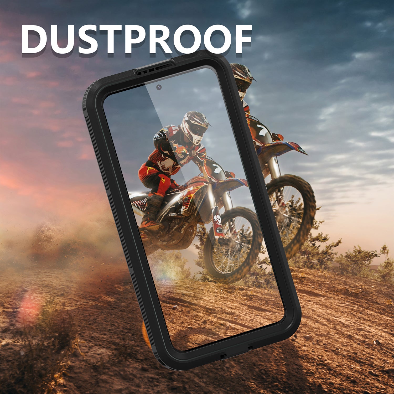 Samsung Galaxy S23,360 Full Protective Waterproof Case with Built-in Screen Fingerprint Protector
