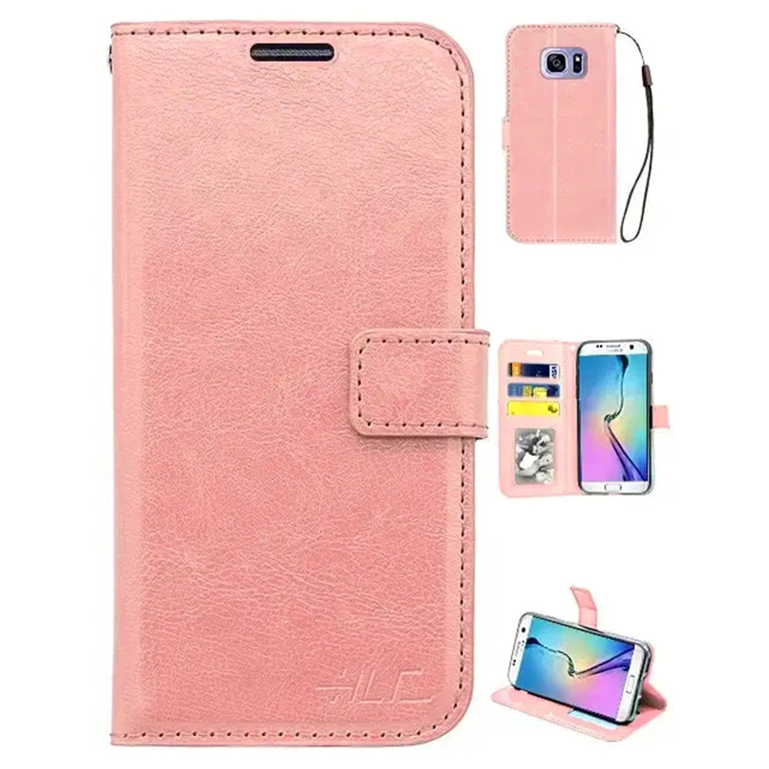 Samsung Galaxy S7 2 in 1 PU Leather Wallet Case with 9 Credit Card Slots and Removable Back Cover