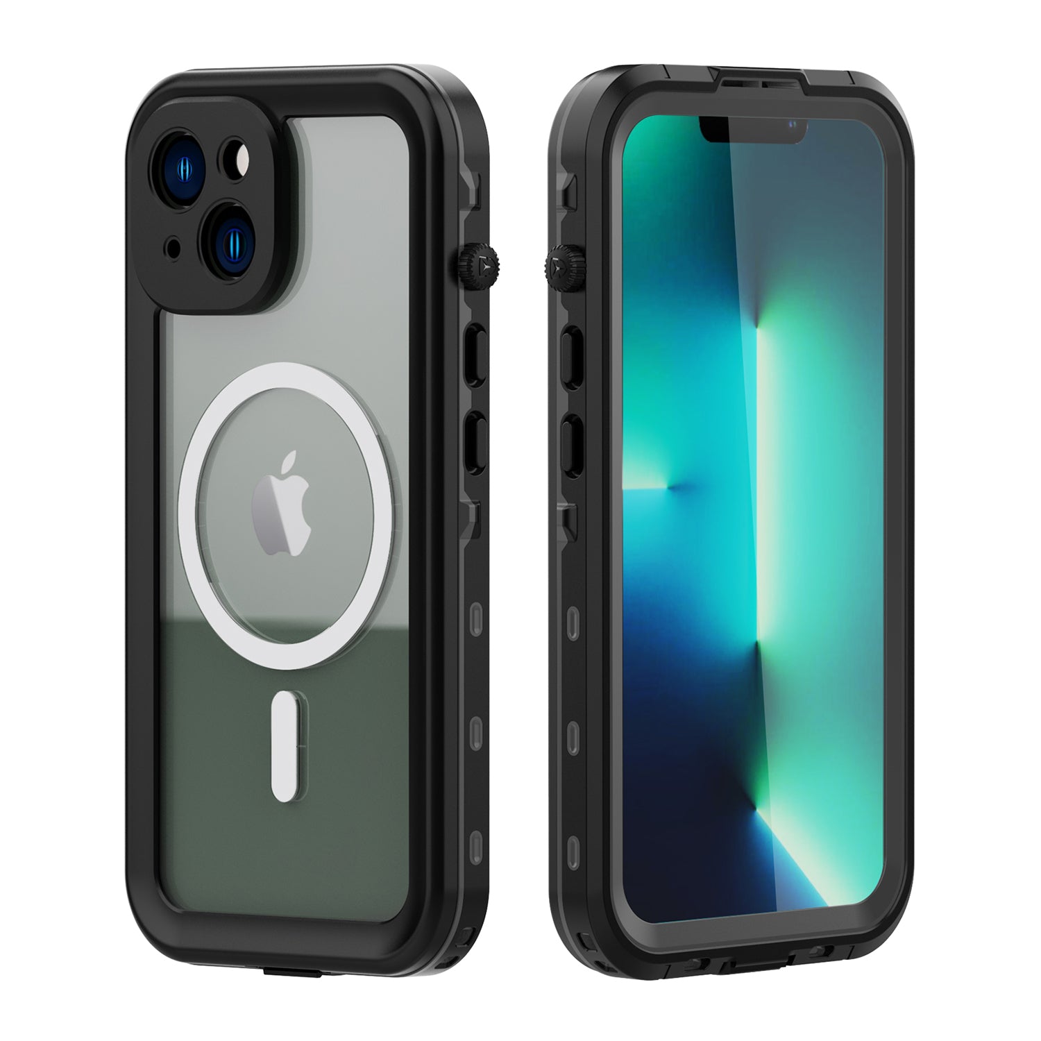 Apple iPhone 14 Plus (6.7") 360 Full Protective Waterproof Case with Built-in Screen Fingerprint Protector