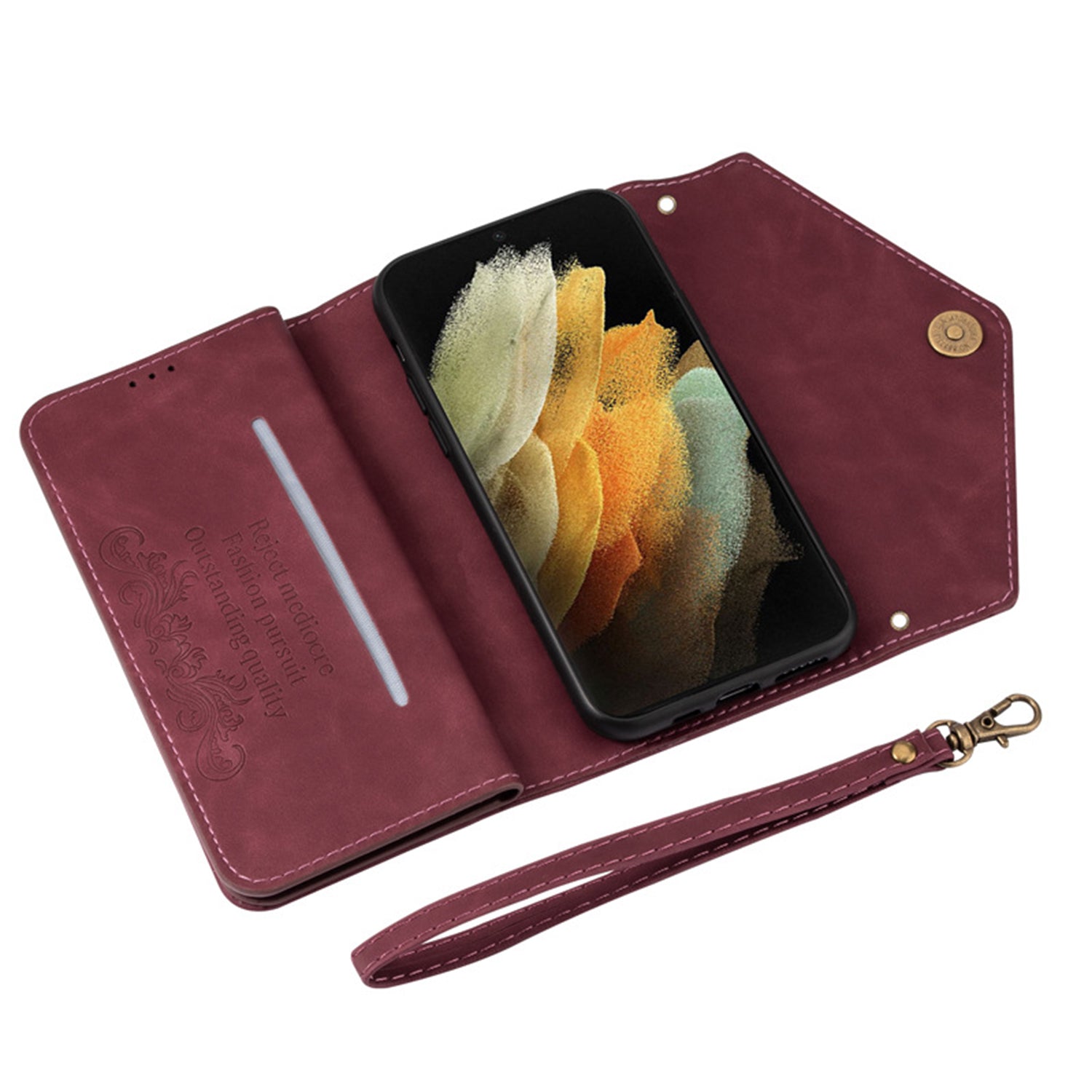 Samsung Galaxy Note 20 Ultra 2 IN 1 Leather Wallet with 7 Credit Card Slots Case