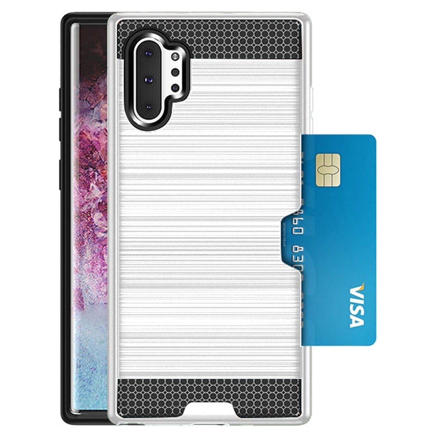Slidable Card Holder case Compatible with Samsung Galaxy Note 10 Plus