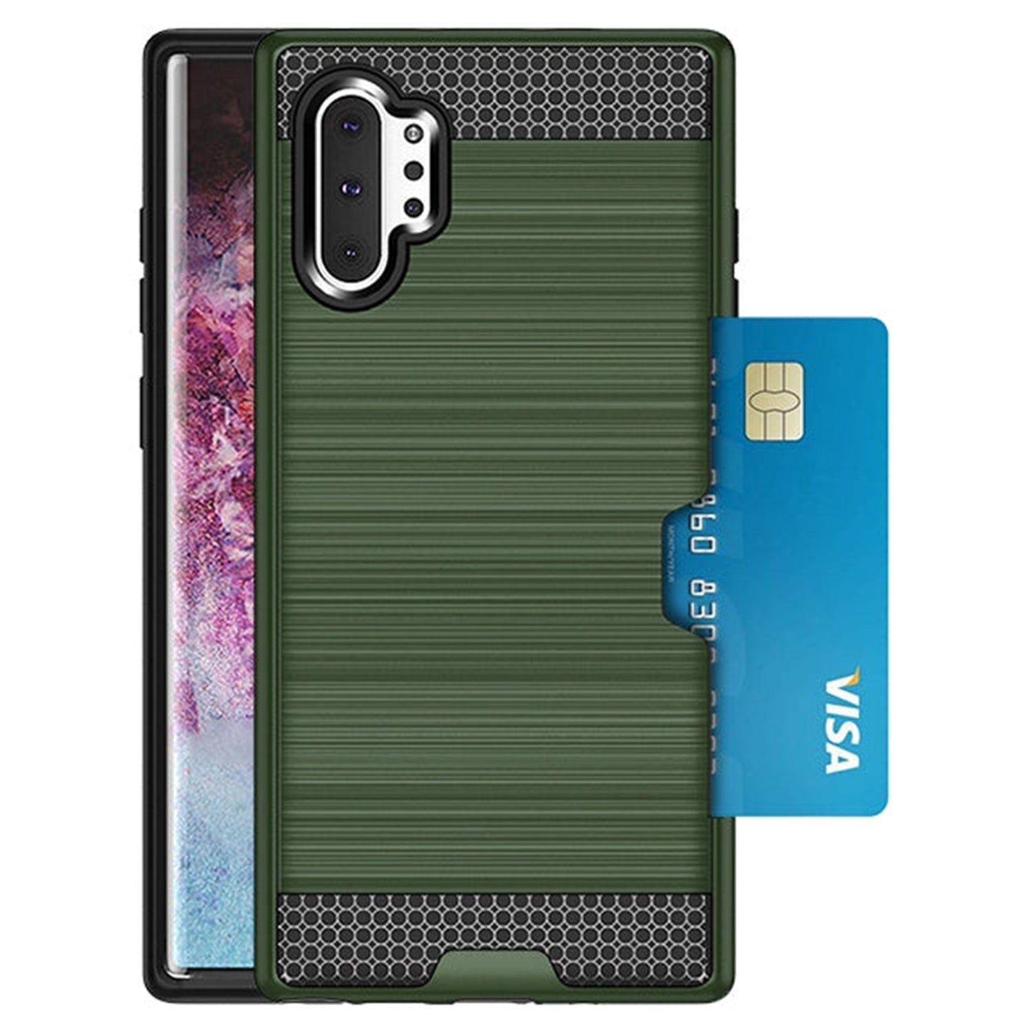 Slidable Card Holder case Compatible with Samsung Galaxy Note 10 Plus