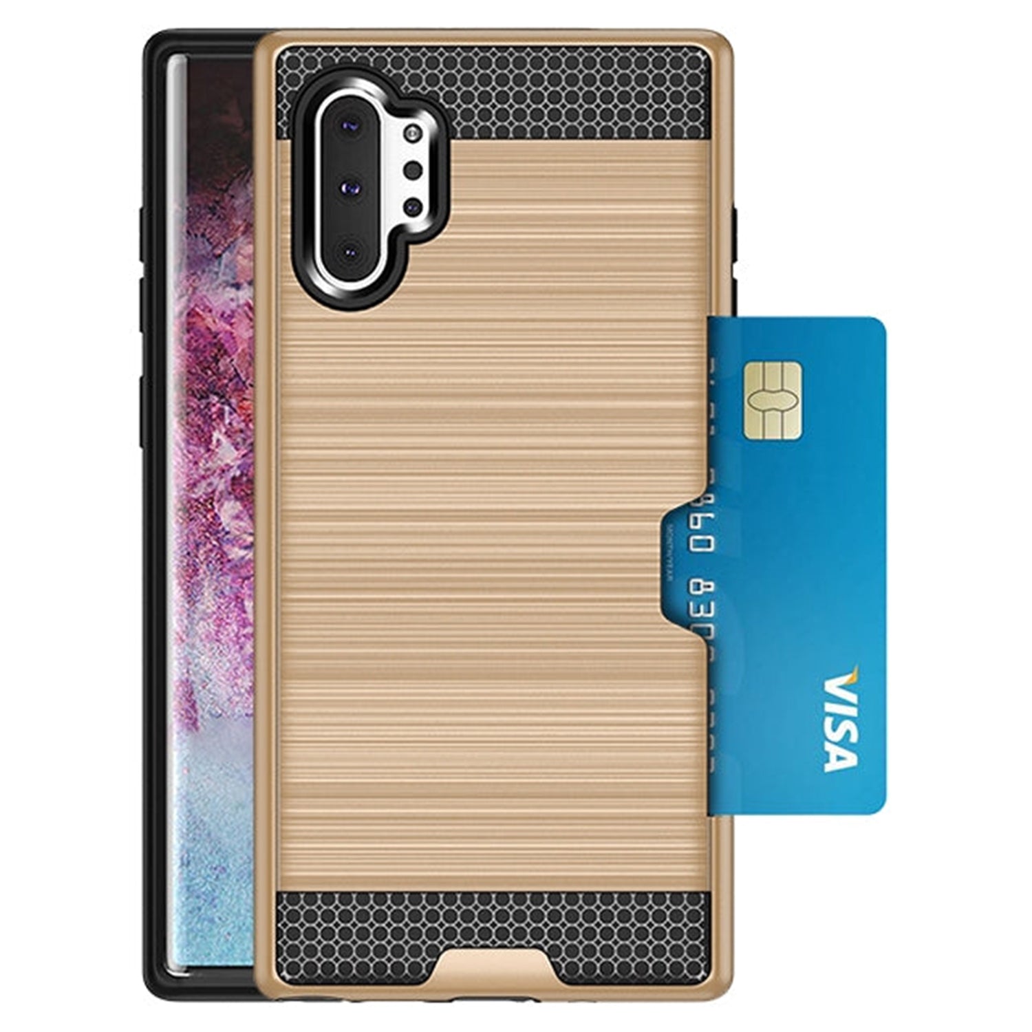 Slidable Card Holder case Compatible with Samsung Galaxy Note 10 Plus