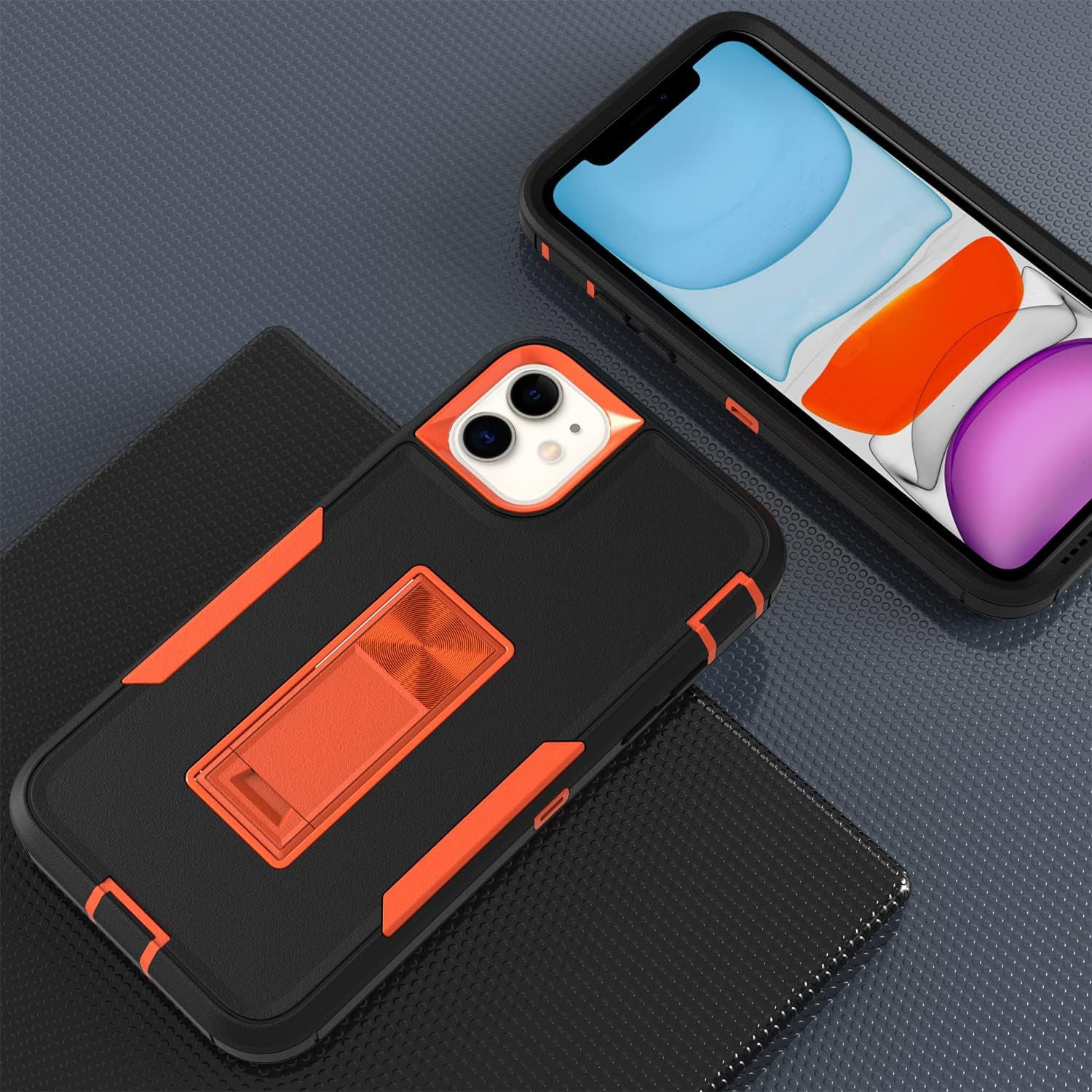 iPhone 11 (6.1’’) Kickstand fully protected heavy-duty shockproof case