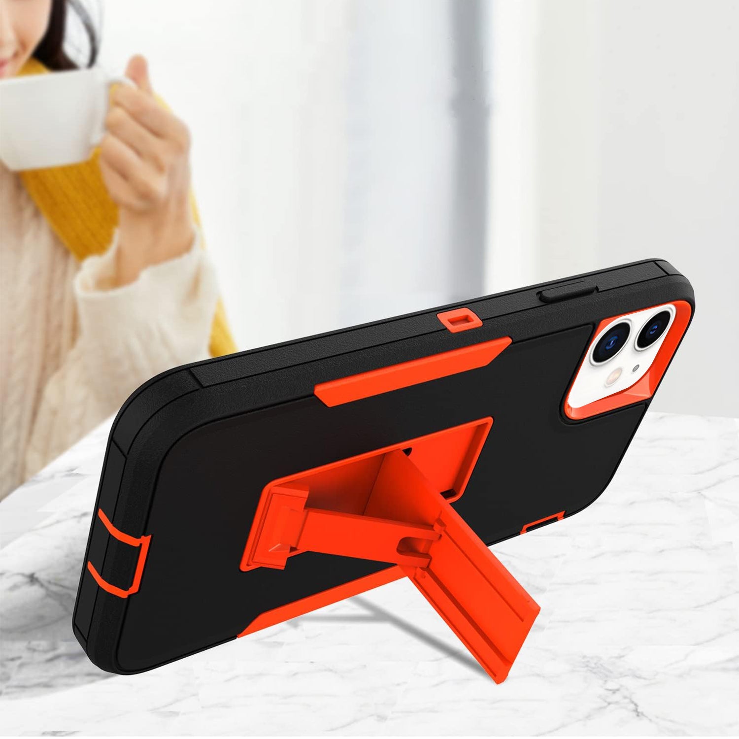 iPhone 11 (6.1’’) Kickstand fully protected heavy-duty shockproof case