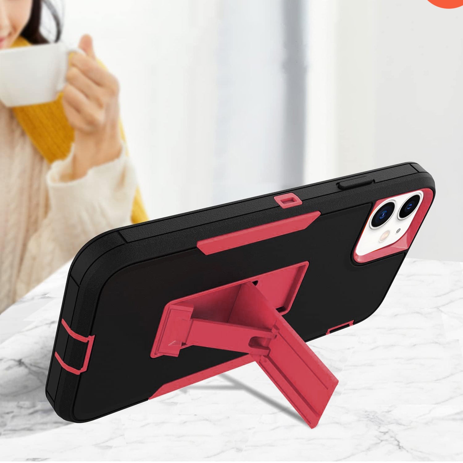 iPhone 11 (6.1’’) Kickstand fully protected heavy-duty shockproof case