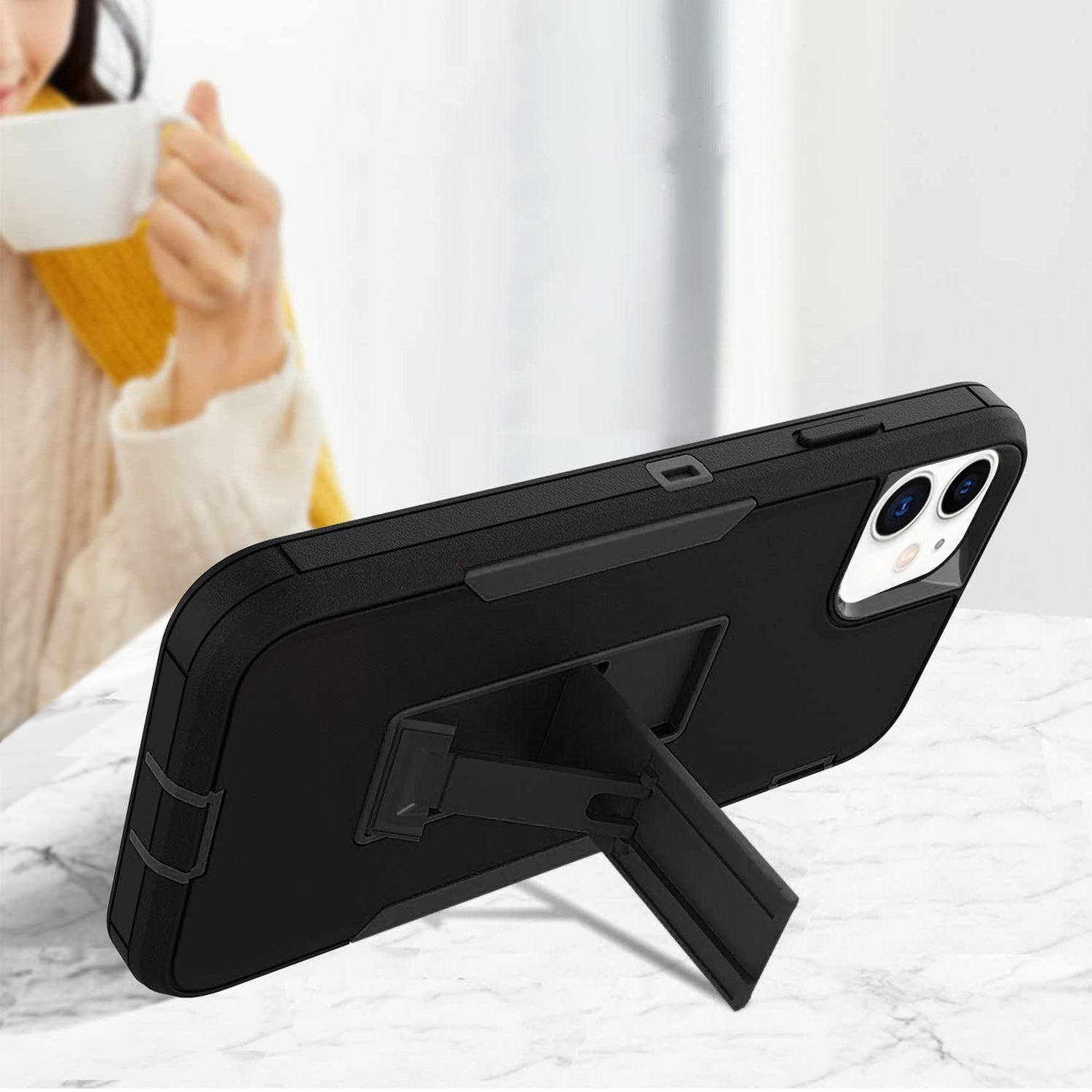 iPhone 11 (6.1’’) Kickstand fully protected heavy-duty shockproof case