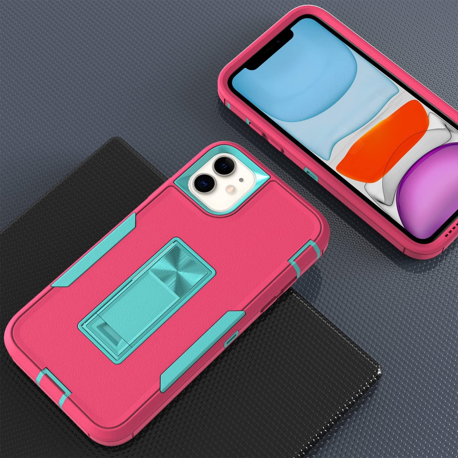 iPhone 11 (6.1’’) Kickstand fully protected heavy-duty shockproof case