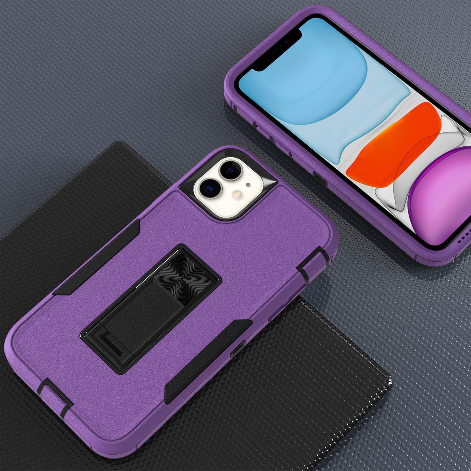 iPhone 11 (6.1’’) Kickstand fully protected heavy-duty shockproof case