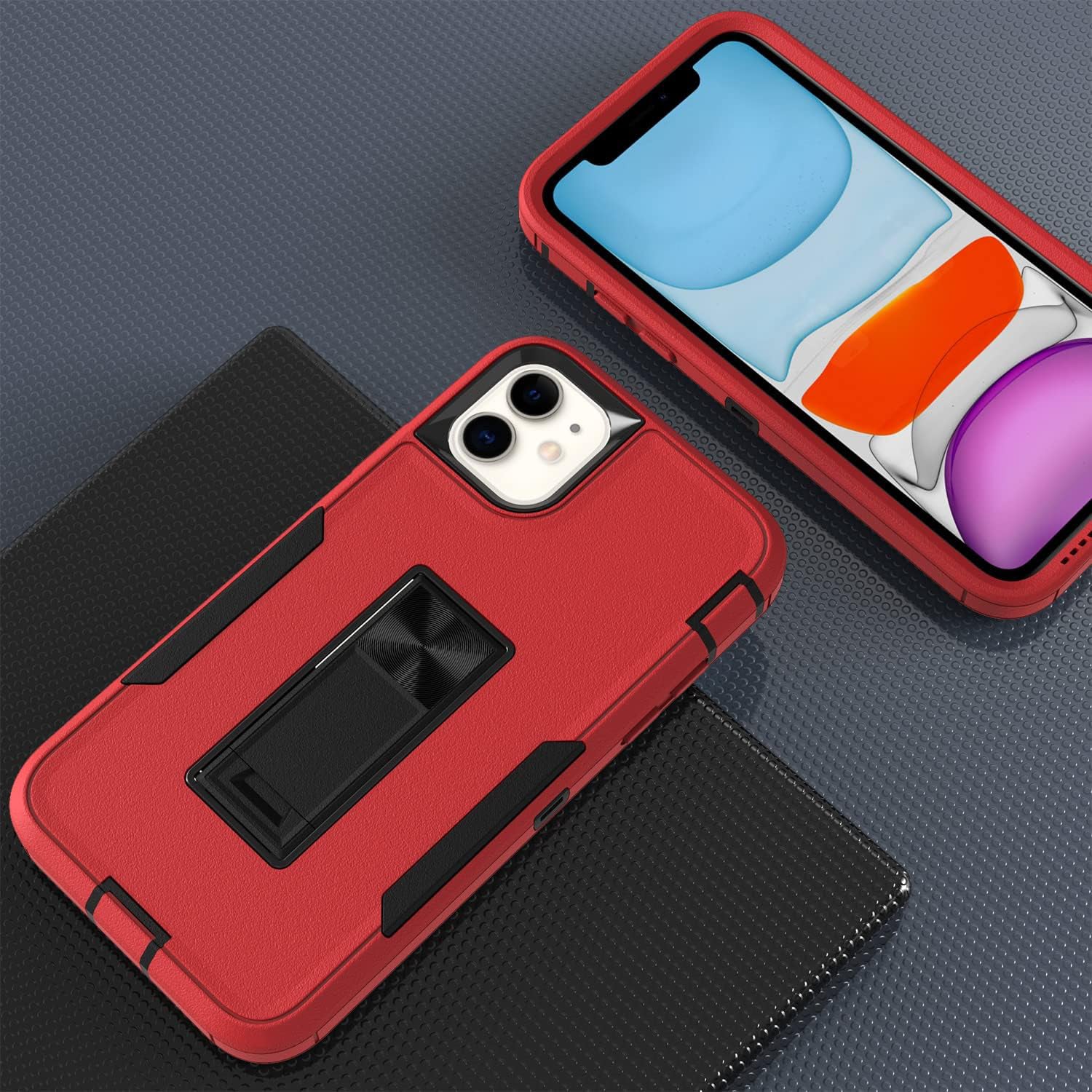 iPhone 11 (6.1’’) Kickstand fully protected heavy-duty shockproof case