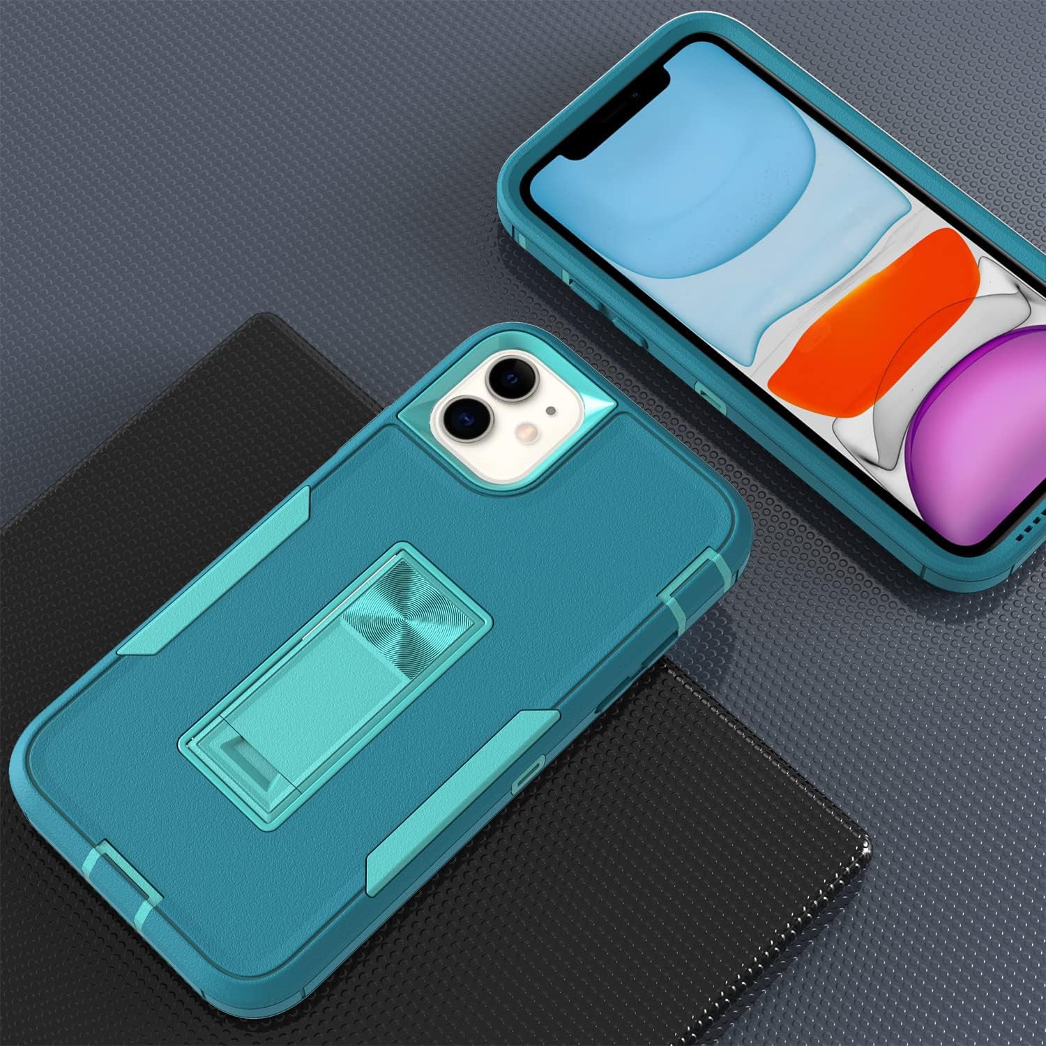 iPhone 11 (6.1’’) Kickstand fully protected heavy-duty shockproof case