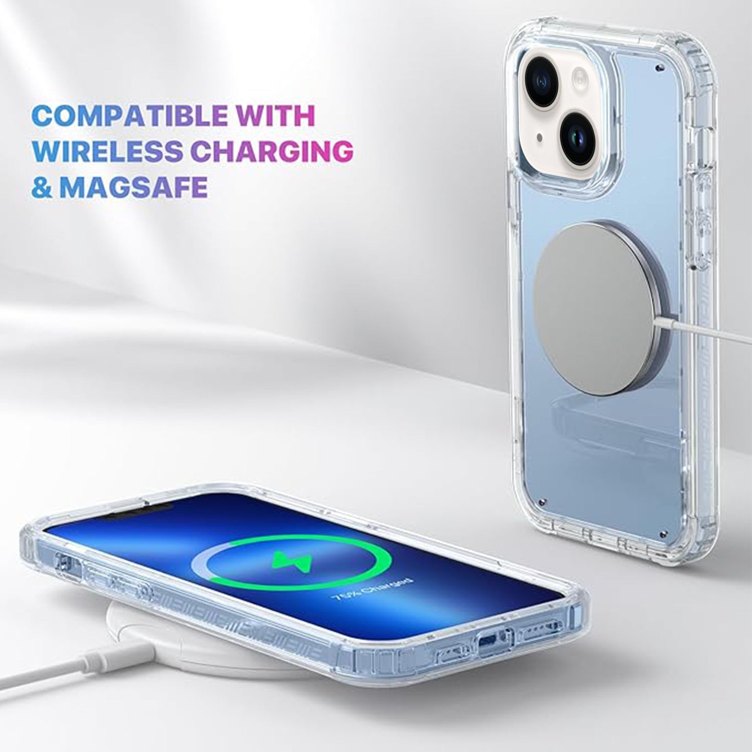 iPhone 14/13 HD gradient transparent  case