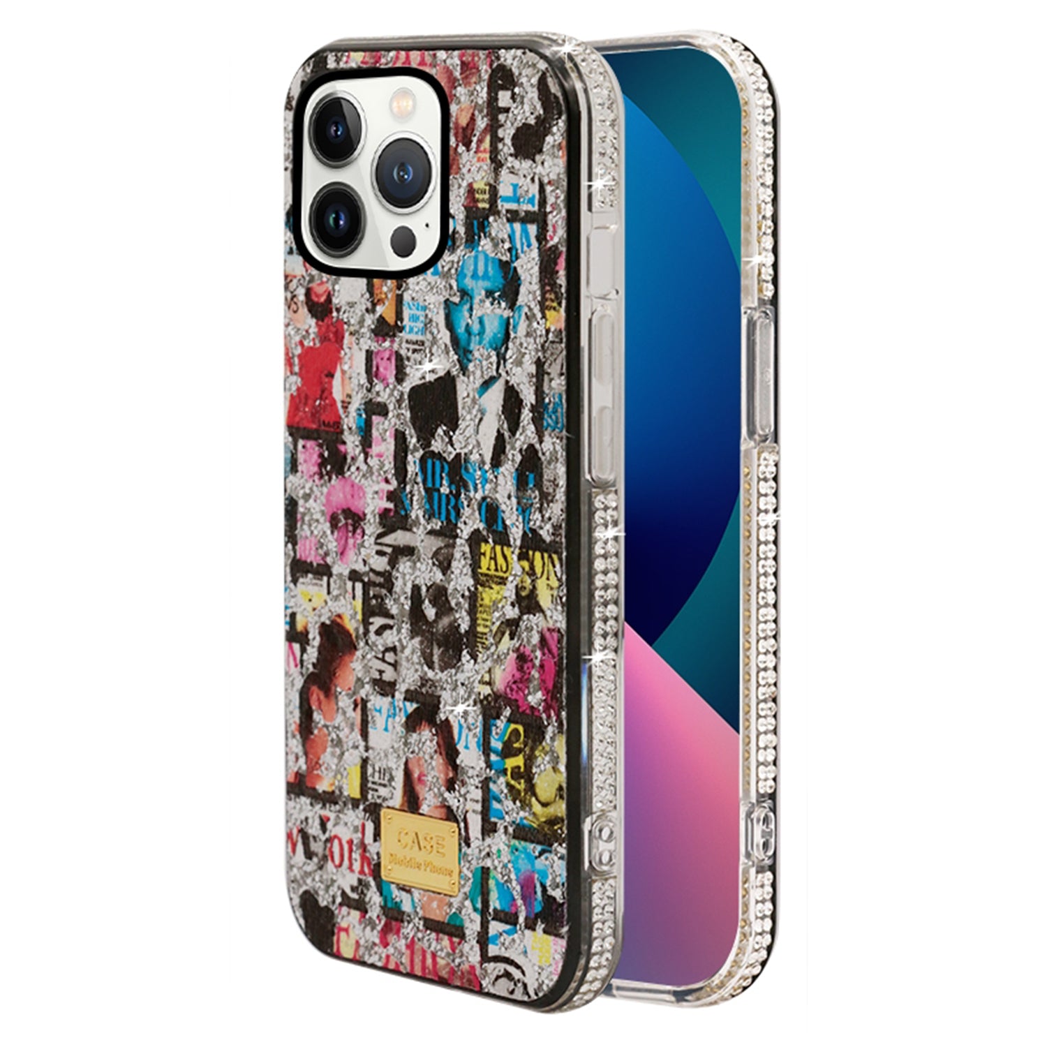 iPhone 13 Pro Max Tear the retro magazine cover and flash the case