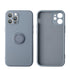 Soft Liquid Silicone Case With Stand Ring Holder For iPhone 13 Pro Max (6.7")