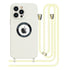 iPhone 13  Pro Max Soft silicone case fine hole logo hollowed out with adjustable hanging rope
