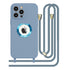 iPhone 13  Pro Max Soft silicone case fine hole logo hollowed out with adjustable hanging rope