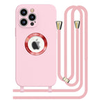 iPhone 13  Pro Max Soft silicone case fine hole logo hollowed out with adjustable hanging rope