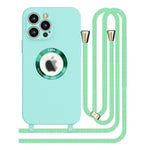 iPhone 13  Pro Max Soft silicone case fine hole logo hollowed out with adjustable hanging rope