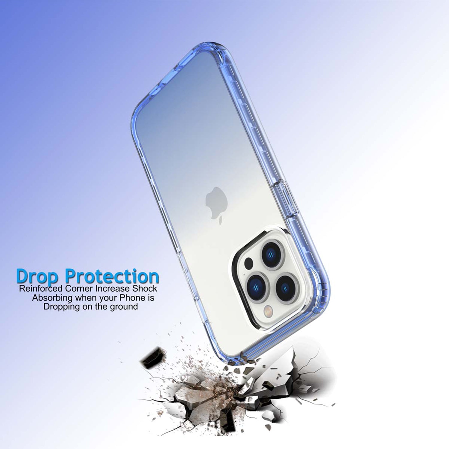iPhone 13 Pro HD gradient transparent  case