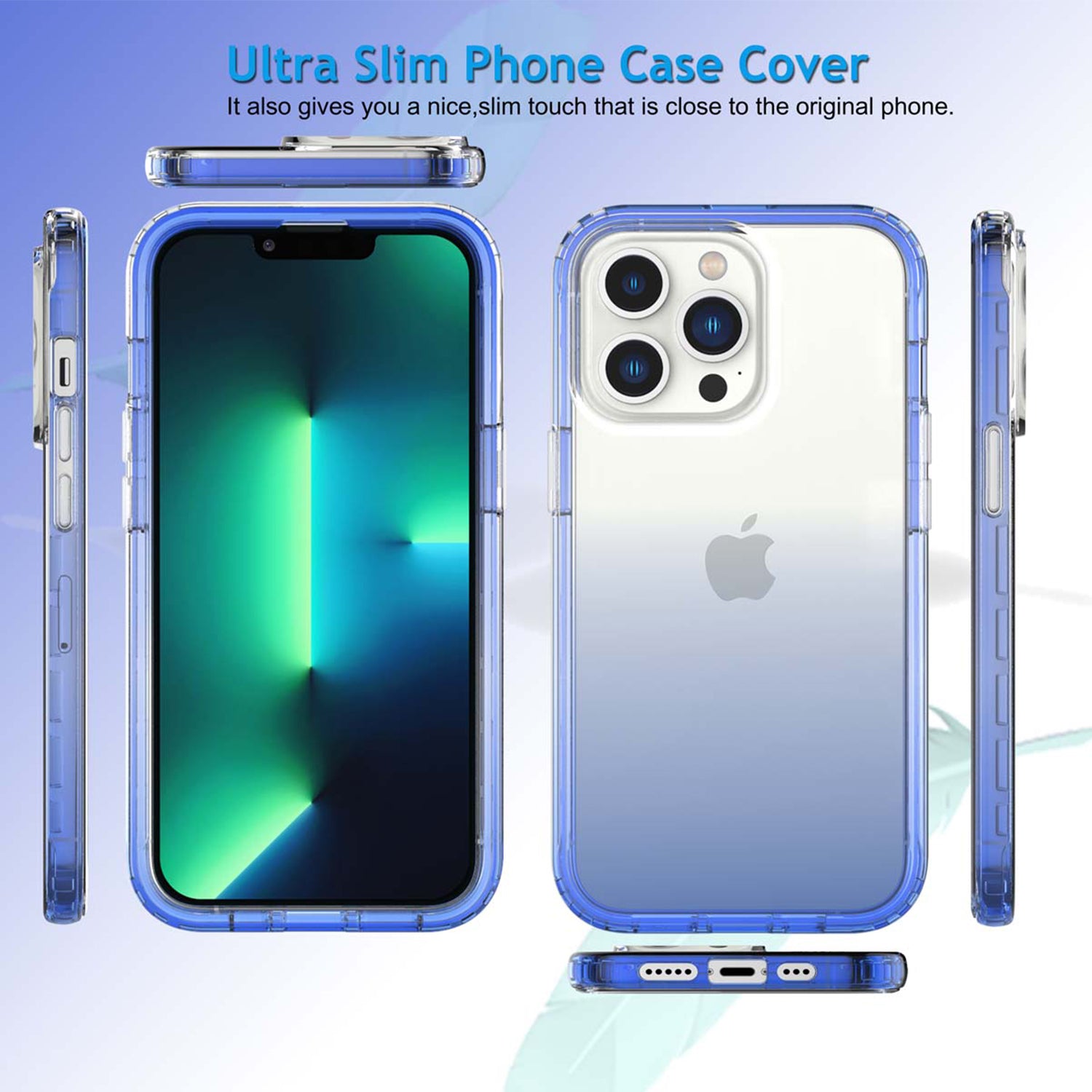 iPhone 13 Pro Max HD gradient transparent  case