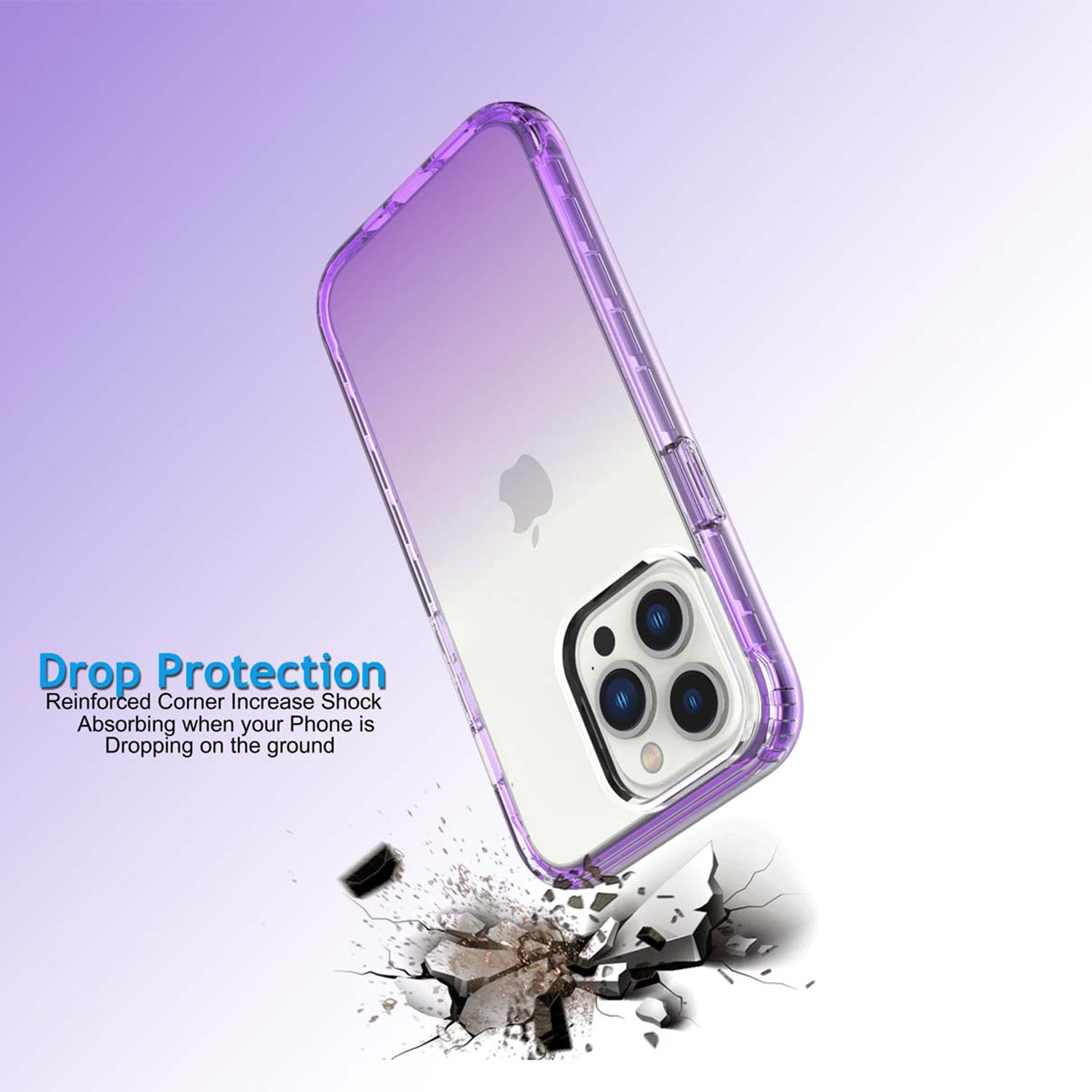 iPhone 13 Pro Max HD gradient transparent  case
