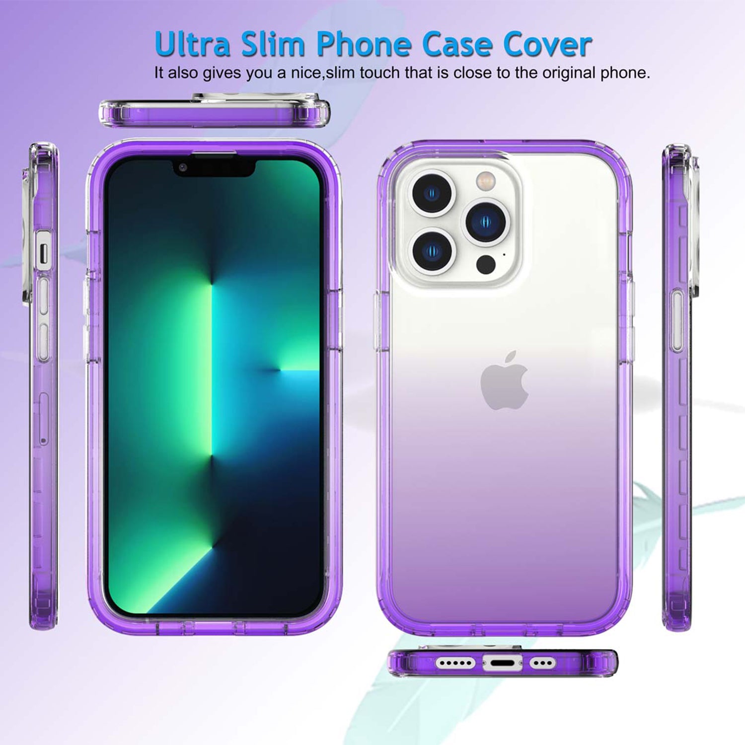 iPhone 13 Pro HD gradient transparent  case
