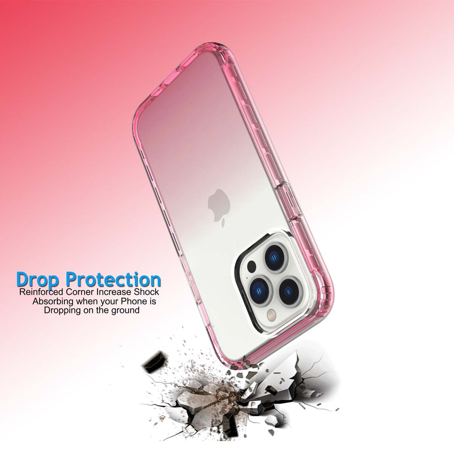 iPhone 13 Pro HD gradient transparent  case
